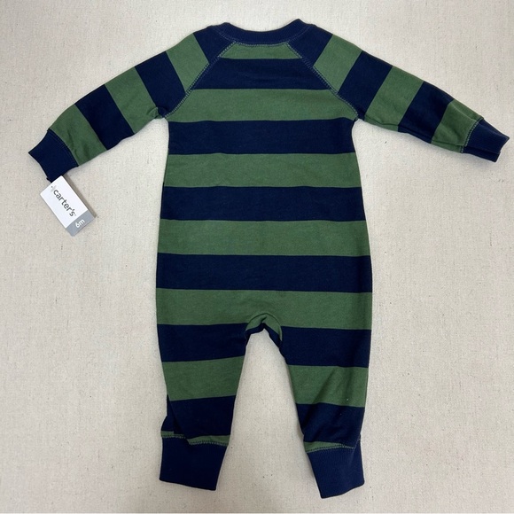 Carter’s Baby Boy Hunk Striped Jumpsuit - Picture 4 of 6